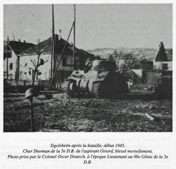 Der zerstörte Panzer von Camille Girard